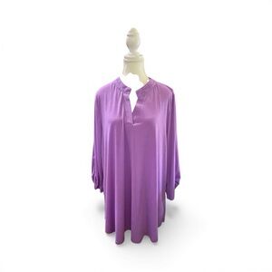 Dear Scarlett Long Sleeve Lavender Blouse · Size XL